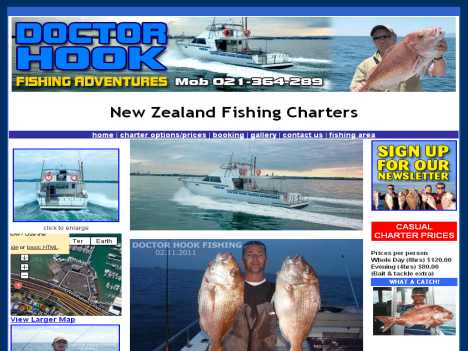 dr hook fishing adventures www.doctorhook.co.nz